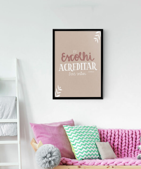 Quadro Decorativo Poster Tudo Poss Vel Eixo Posters